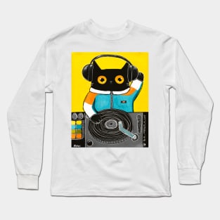 DJ Cat Long Sleeve T-Shirt